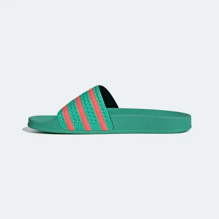 Adidas Adilette Slides - Hi Res Green / Semi Turbo