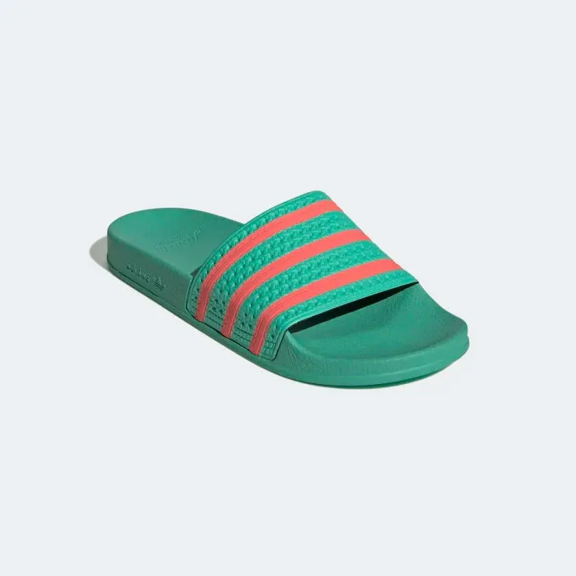 Adidas Adilette Slides - Hi Res Green / Semi Turbo