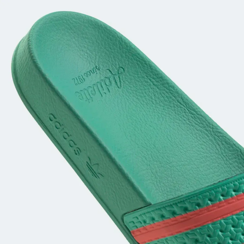 Adidas Adilette Slides - Hi Res Green / Semi Turbo