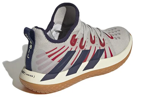 Adidas Stabil Next Gen 2.0 Training Shoes 'Grey Two / Team Navy / Red', gray