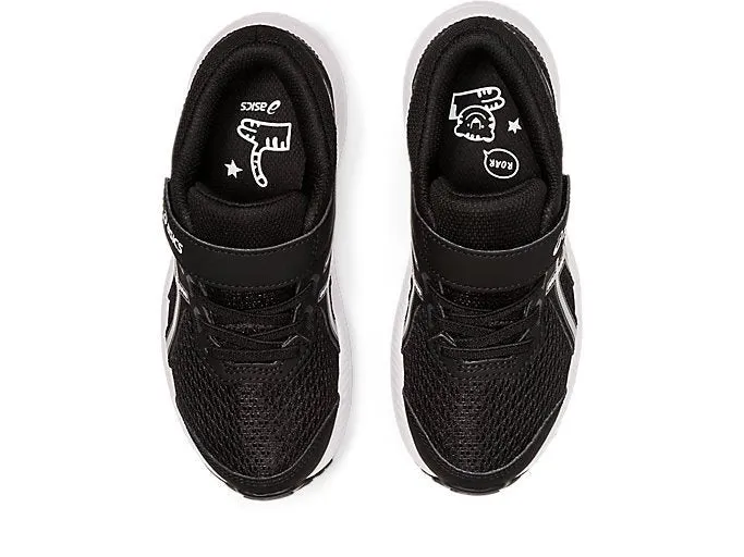 ASICS KIDS CONTEND 8 BLACK/WHITE SHOES