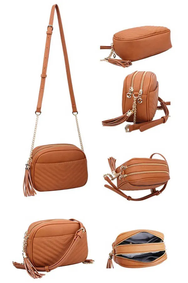 BK Brand Oval Crossbody Bag