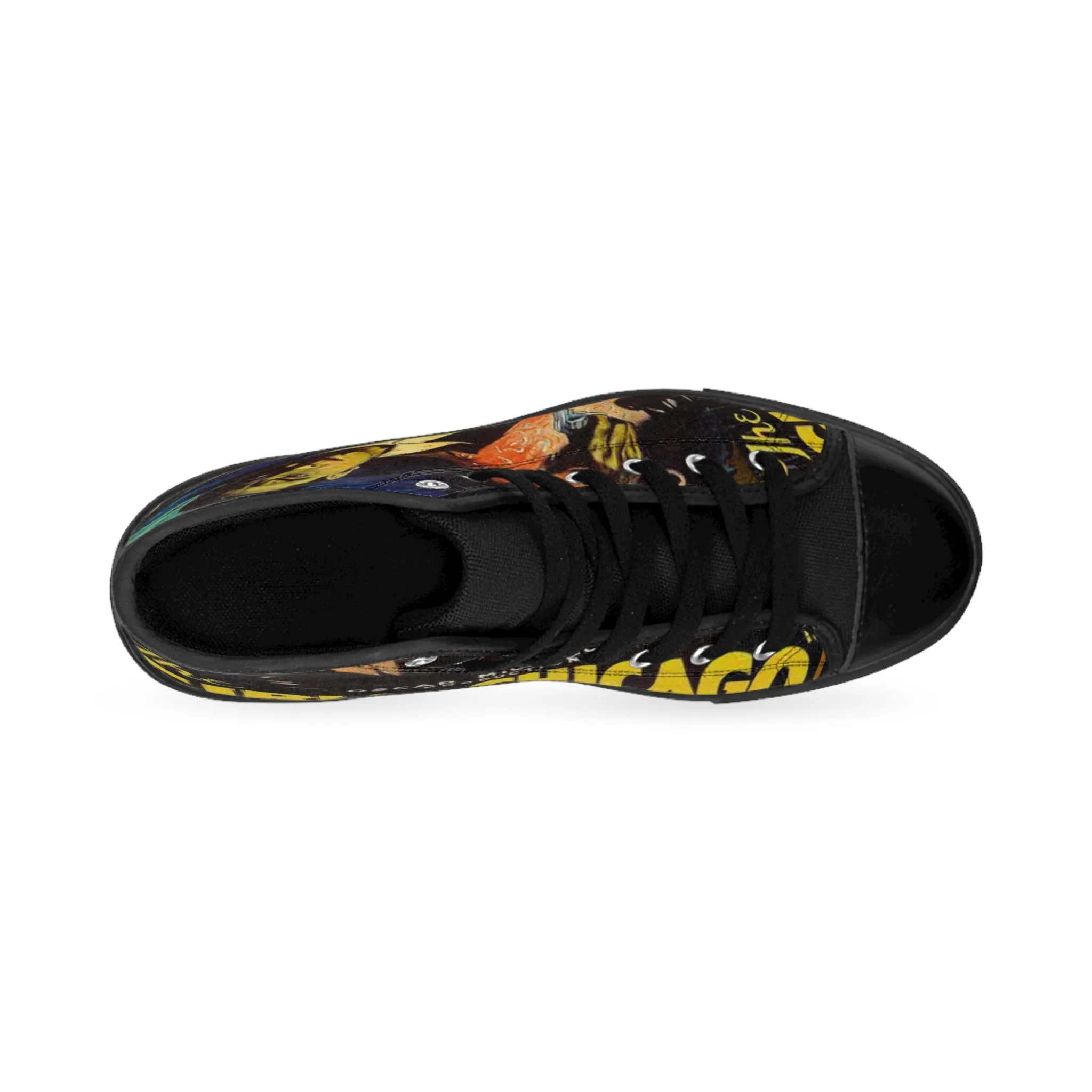 Black Cinema Crew Shoe: Men's High-top Sneakers