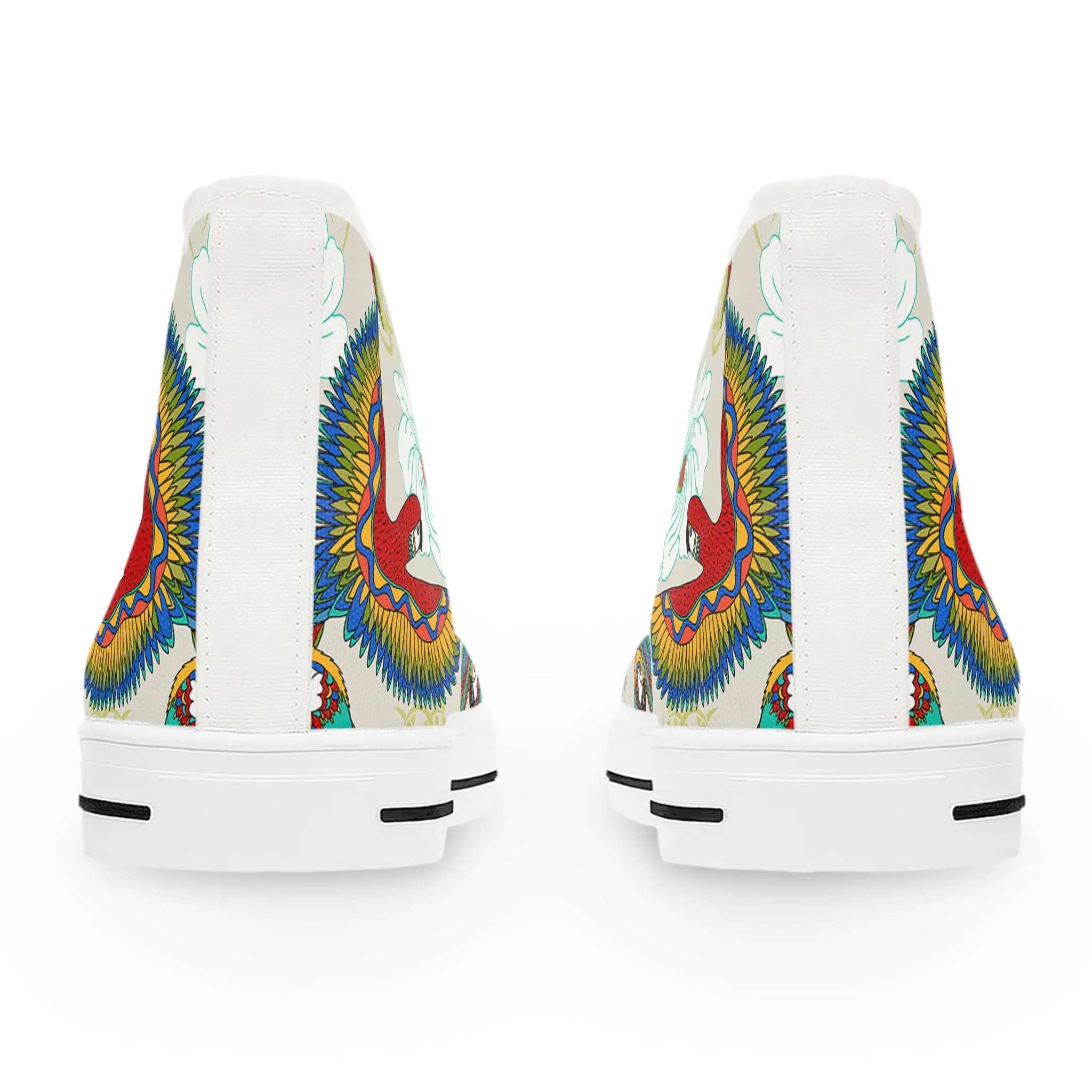 Colorful Parrot Women's High Top Sneakers