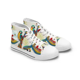 Colorful Parrot Women's High Top Sneakers