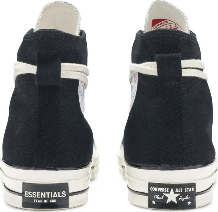 Converse Fear of God Essentials x Chuck 70 High Black Sneakers