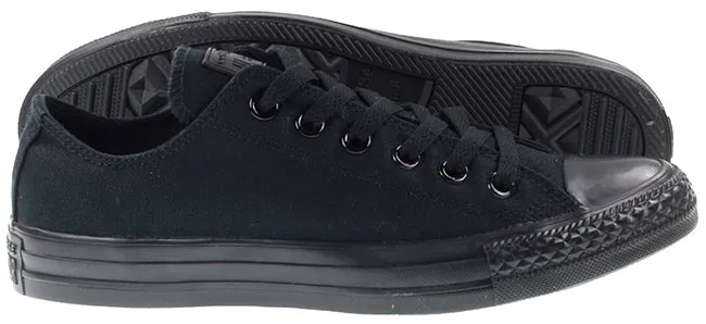 Converse Womens Shoes Ox Low Mono Black Canvas