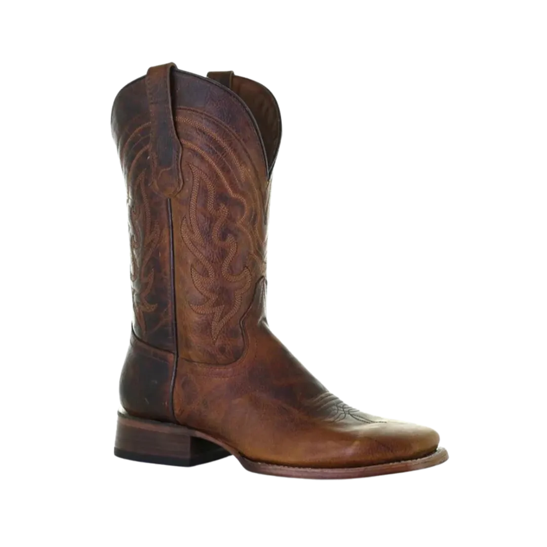 Corral Boots Men’s Brown Wide Square Toe Boots