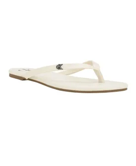 Crude Calvin Klein Women's Casual Flat Sandals White