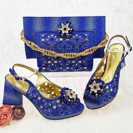 Cutout Decorated Shoes and Bags Set