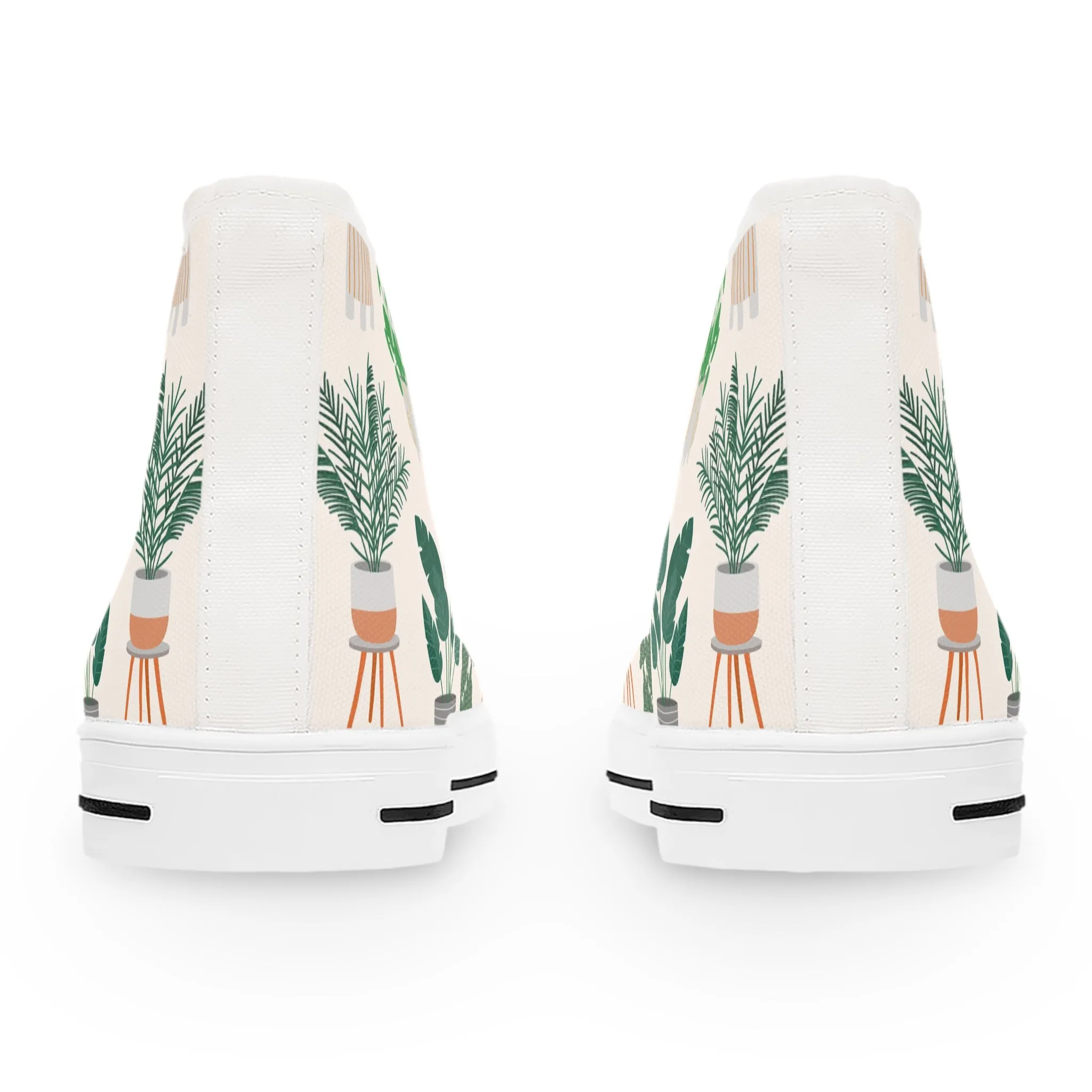 Decorative House Plants Women's High Top Sneakers