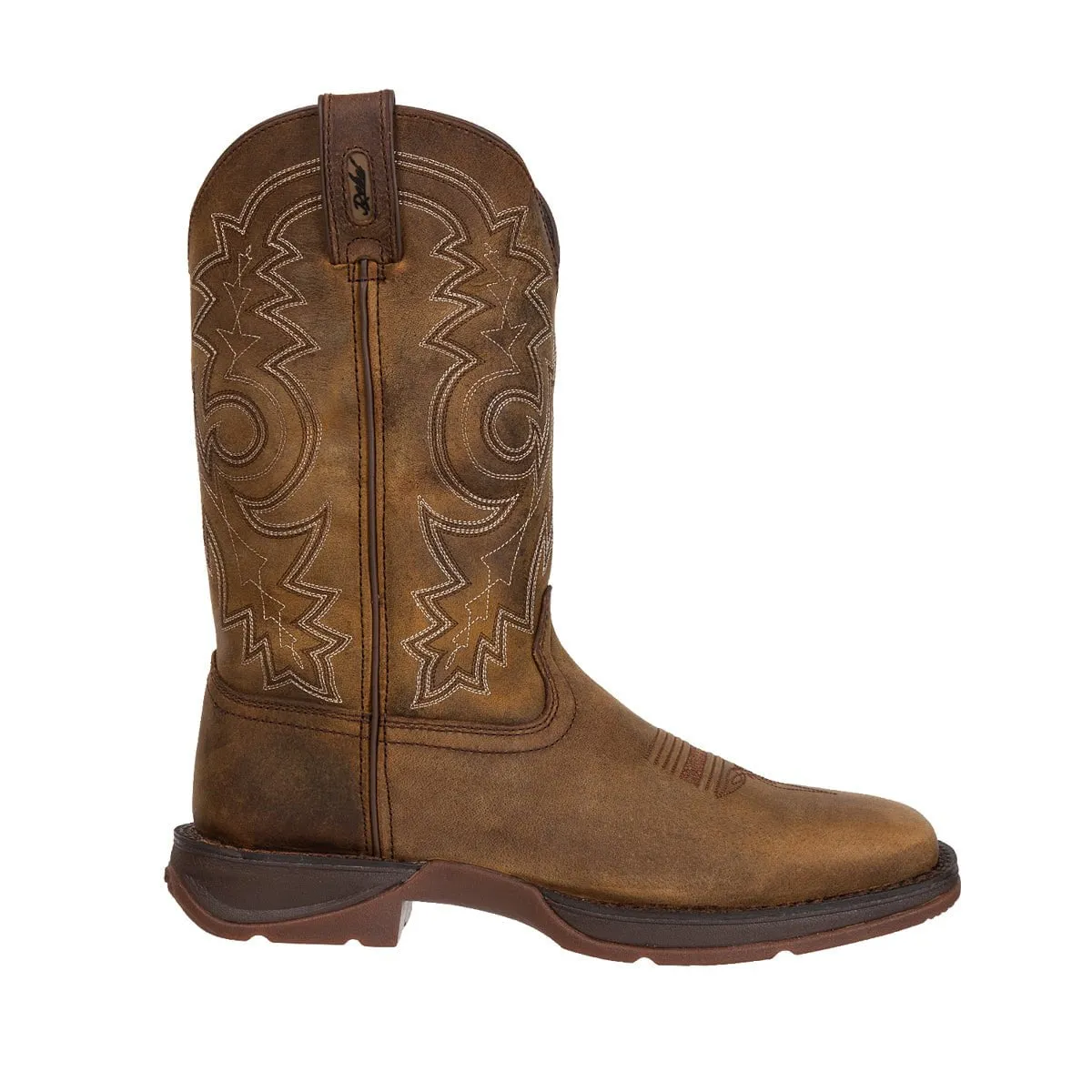 Durango Mens Rebel Pull Up Western Brown Leather Cowboy Boots