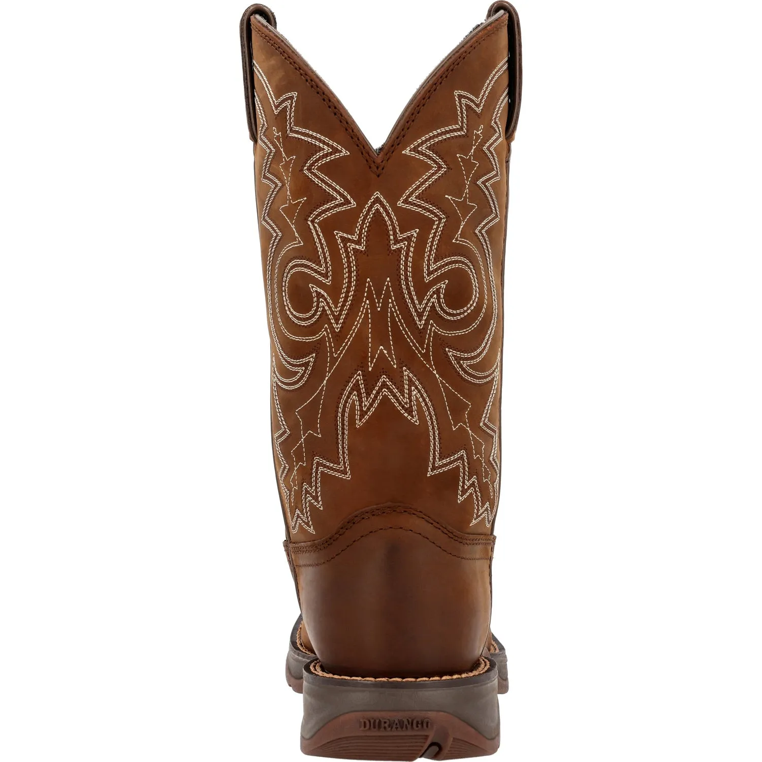 Durango Mens Rebel Pull Up Western Brown Leather Cowboy Boots