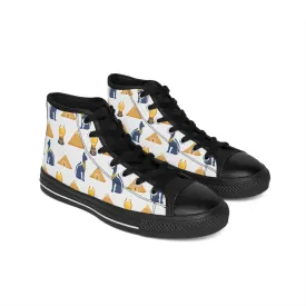 Egypt Cat and Pyramid Women's Classic Sneakers