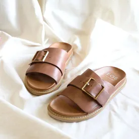 EOS Dede Sandal in Brandy Leather