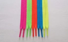 Flat Neon Shoelaces