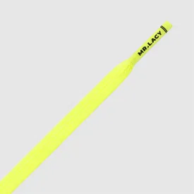 Goalies Football Boot Laces · Neon Lime Yellow