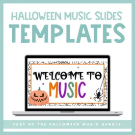 Halloween Music Teacher Slides | Templates