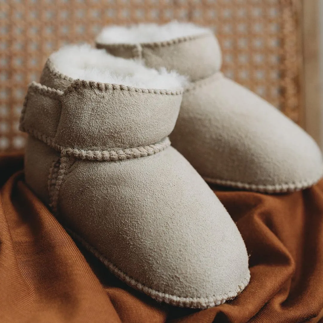 Heitmann Lambskin Booties - Sand