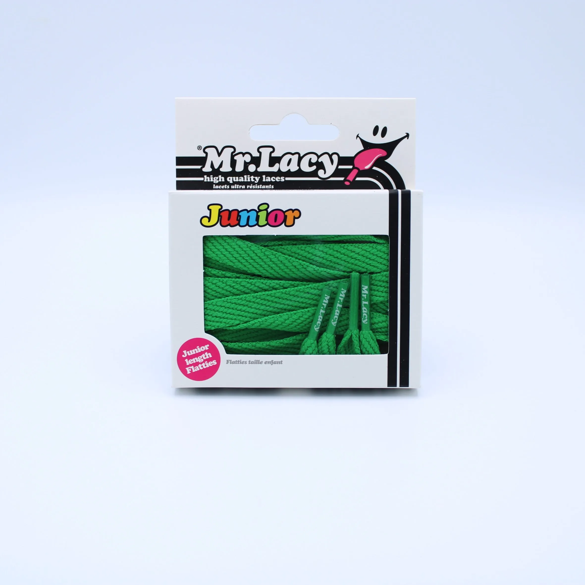 Junior Flatties Shoelaces · Kelly Green