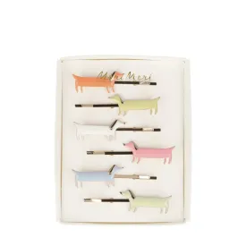 merimeri haarspeldjes sausage dog enamel hair slides