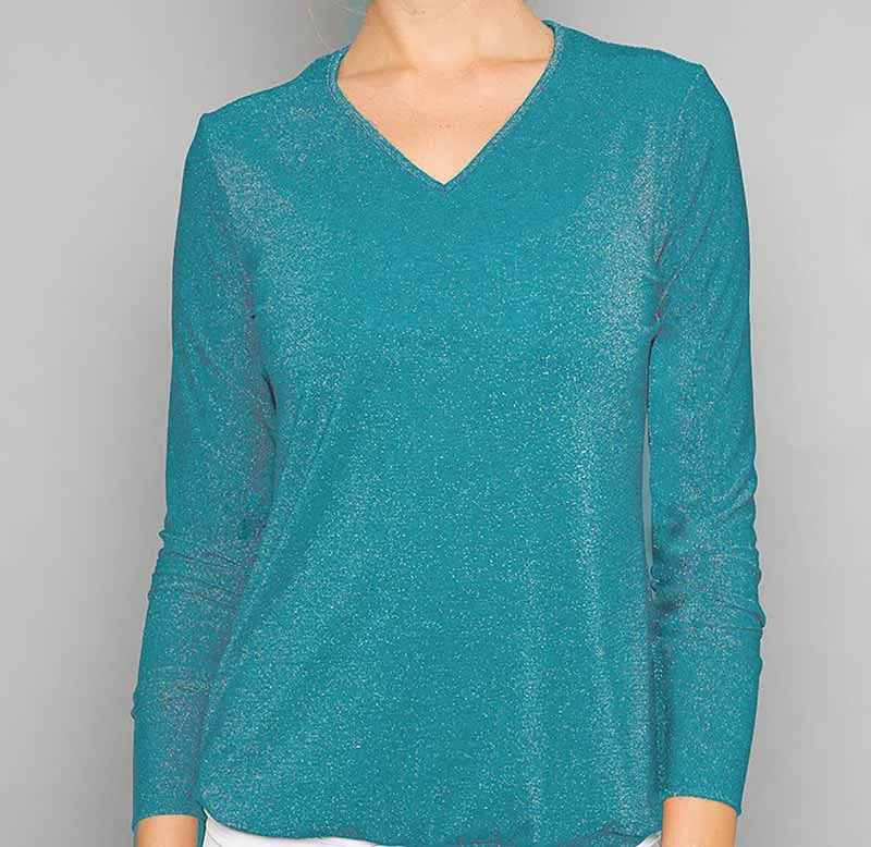 Mosaic V-neck Pullover