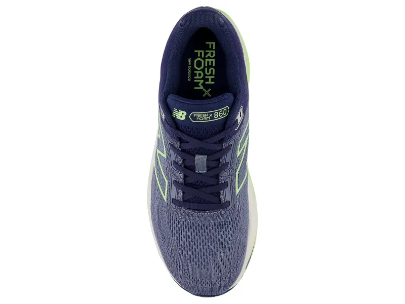 New Balance Fresh Foam X 860v14 Mens Running Shoe (Arctic grey/Bleached lime/Navy)