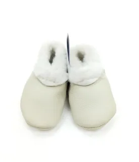 NZ Made Lambskin Booties - Cream Nappa