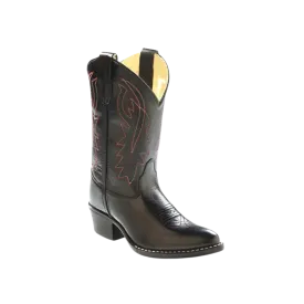 Old West Kid's Cushion Comfort Cowboy Black Boots