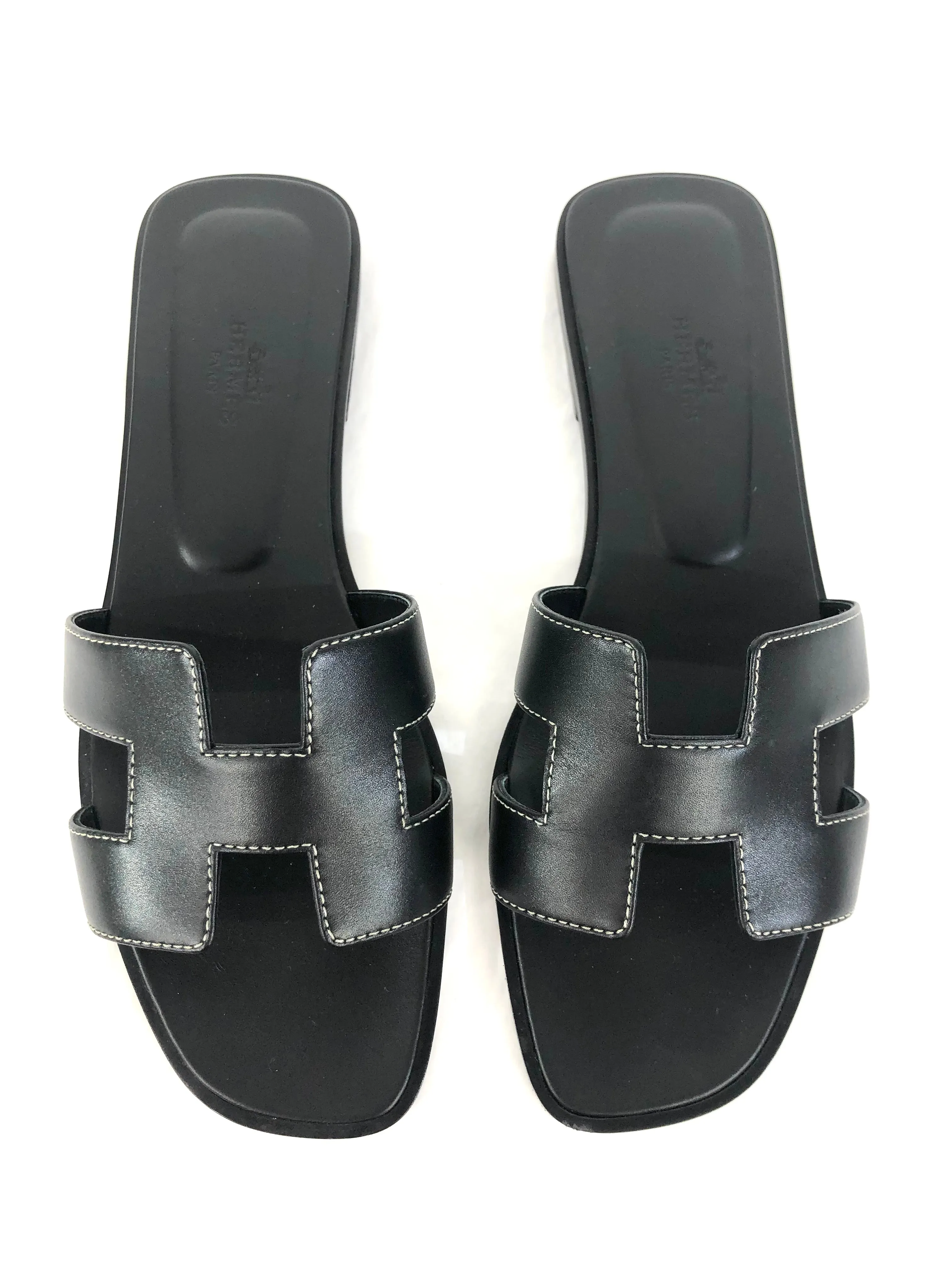 Oran Leather Slide Sandals | Size US 7.5 - IT 38