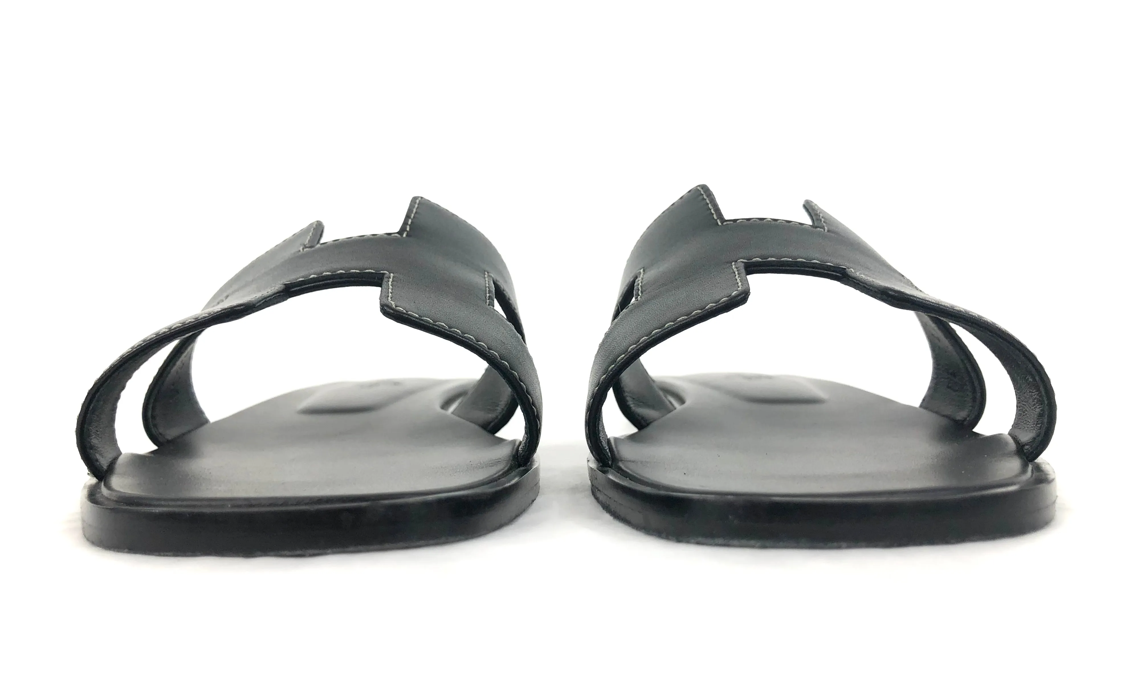 Oran Leather Slide Sandals | Size US 7.5 - IT 38