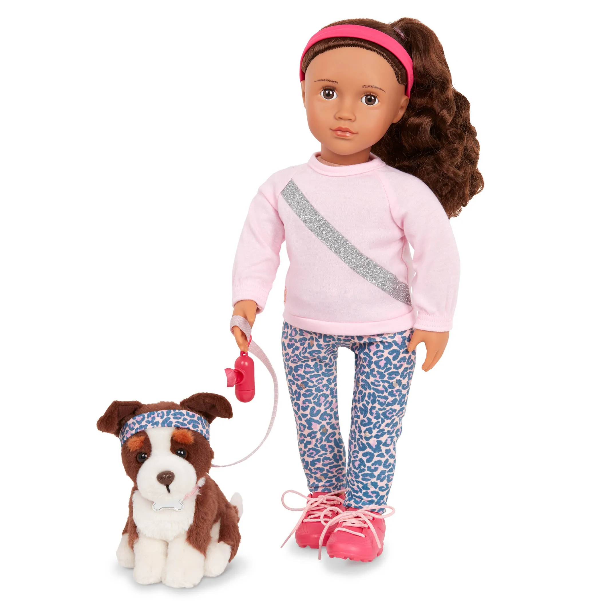 Our Generation 18 Inch Doll With Pet Dog - Natalia & Nillie