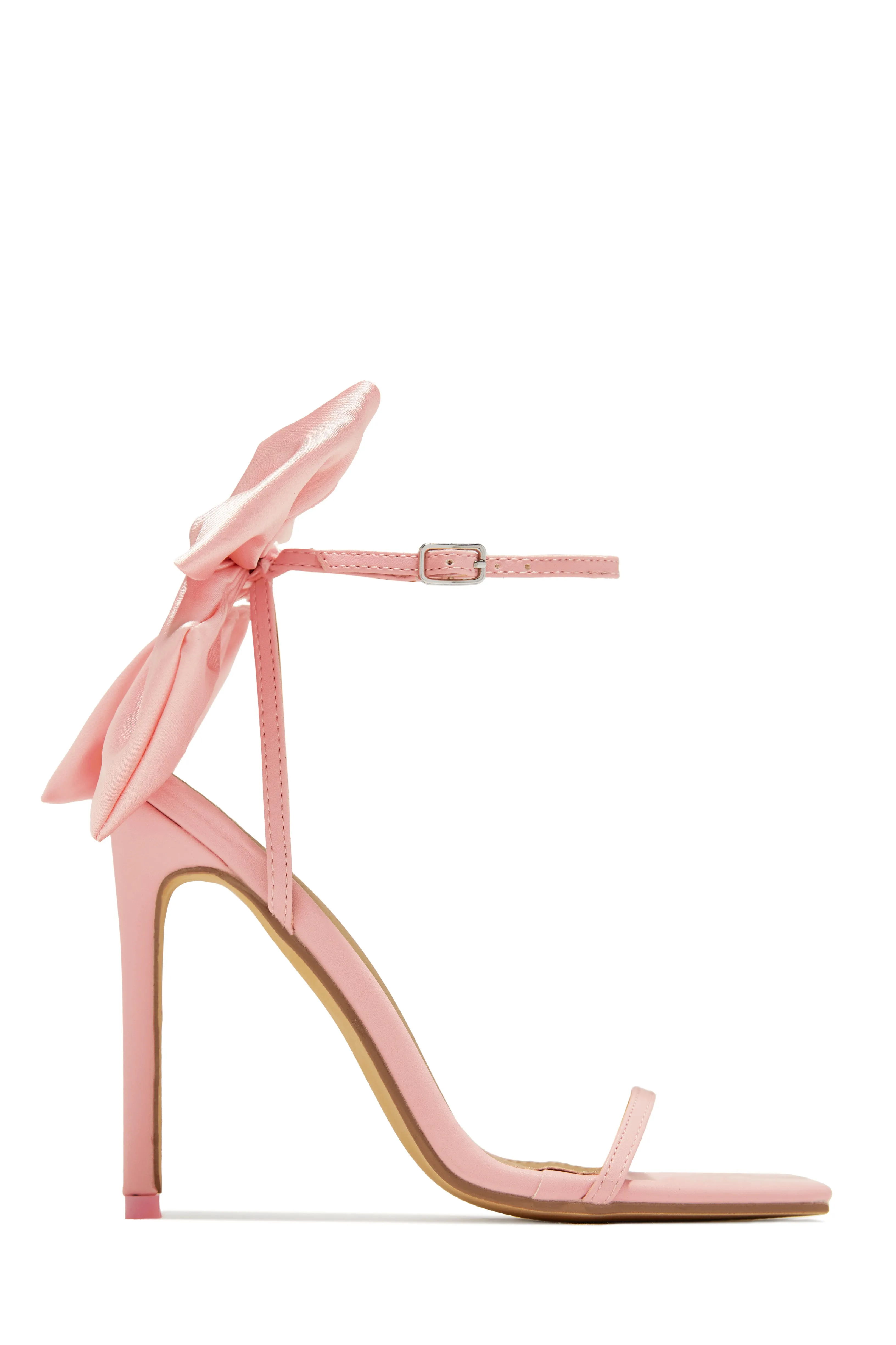 Pauline High Heels with Bow Detailing - Cream