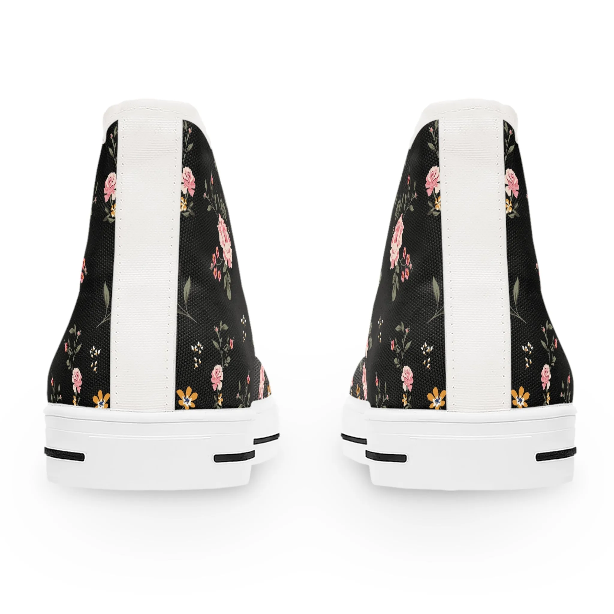 Pink Roses Women's High Top Sneakers