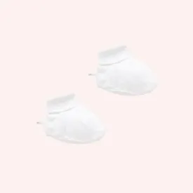 Premie Booties - White