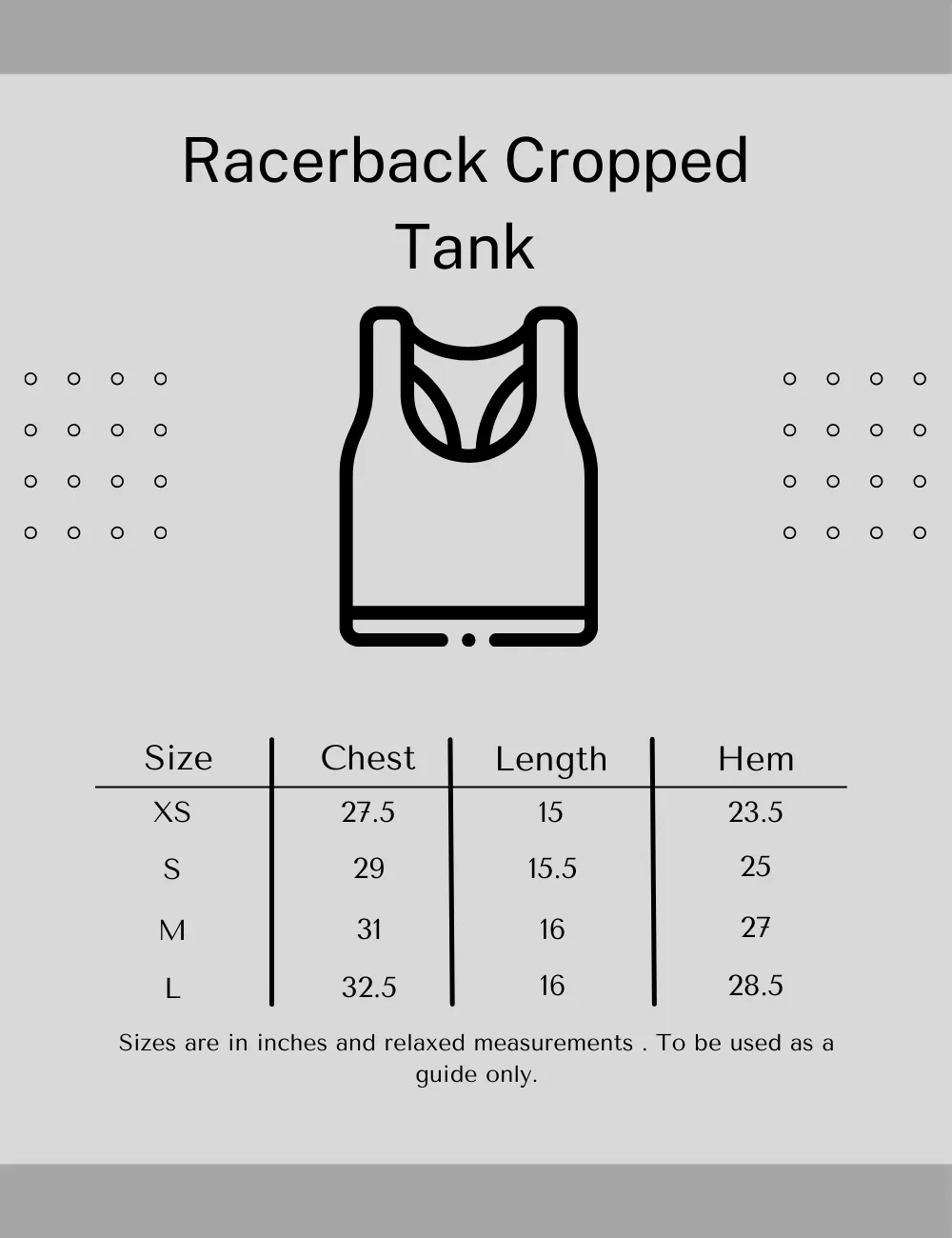 Racerback cropped tank top- Blanc