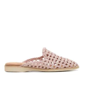 Rollie Madison Mule Open Weave - Snow Pink