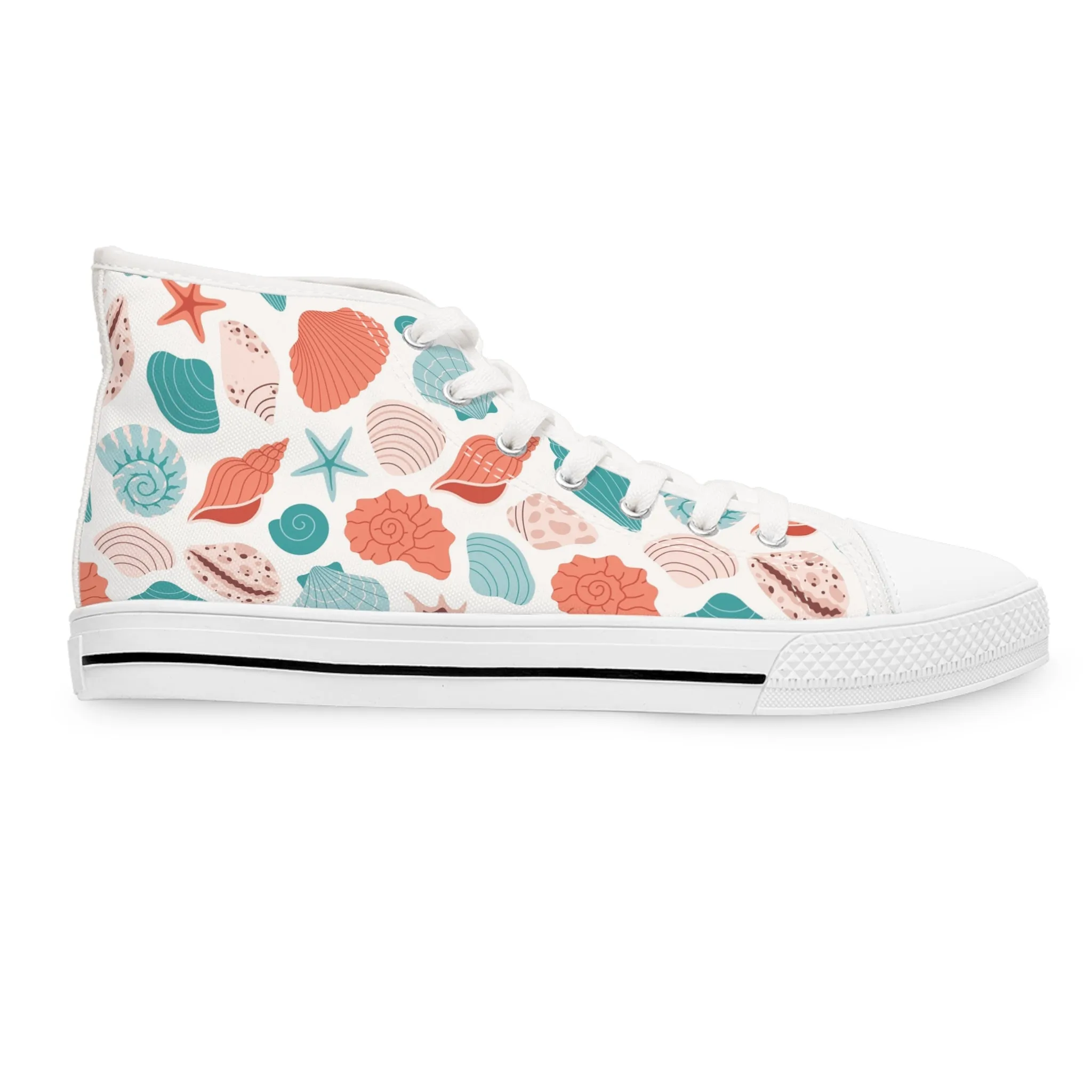 Seashells Women's High Top Sneakers