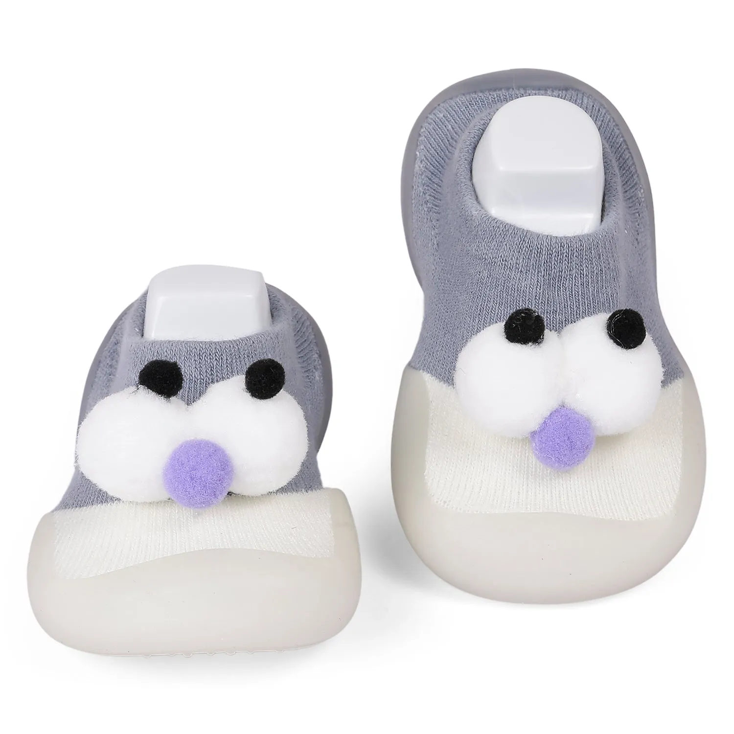 Slip-On Shoes 3D Eyes Grey