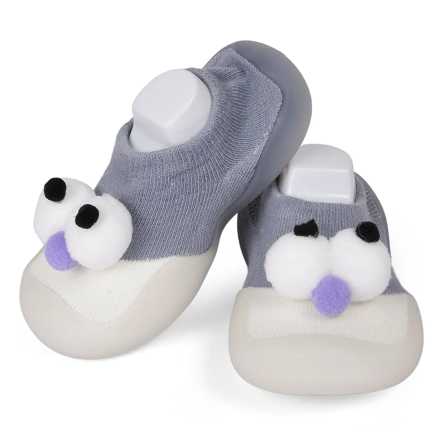 Slip-On Shoes 3D Eyes Grey