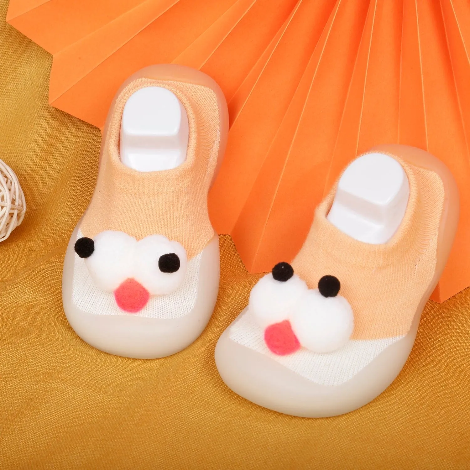 Slip-On Shoes 3D Eyes Peach