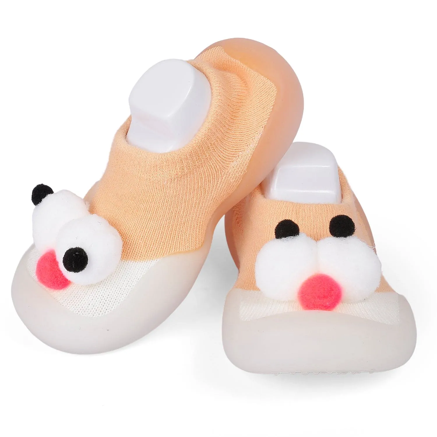 Slip-On Shoes 3D Eyes Peach