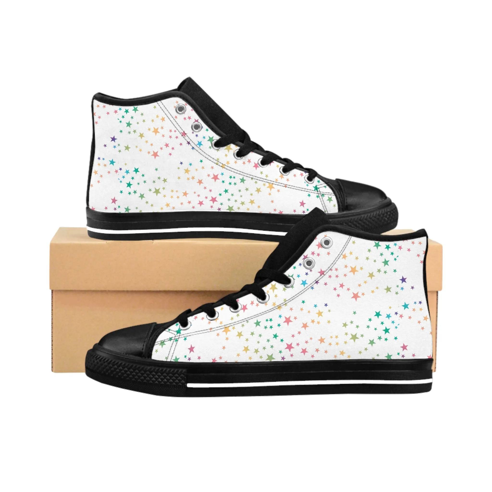 Star Pattern Men's Classic Sneakers