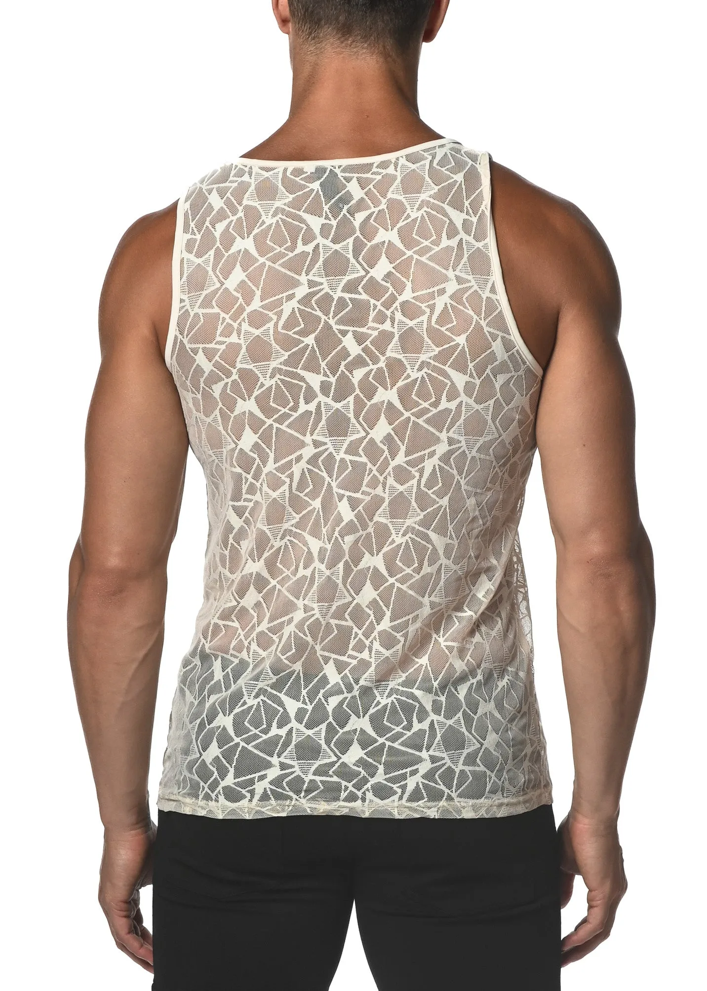 Stars Stretch Gossamer Tank Top