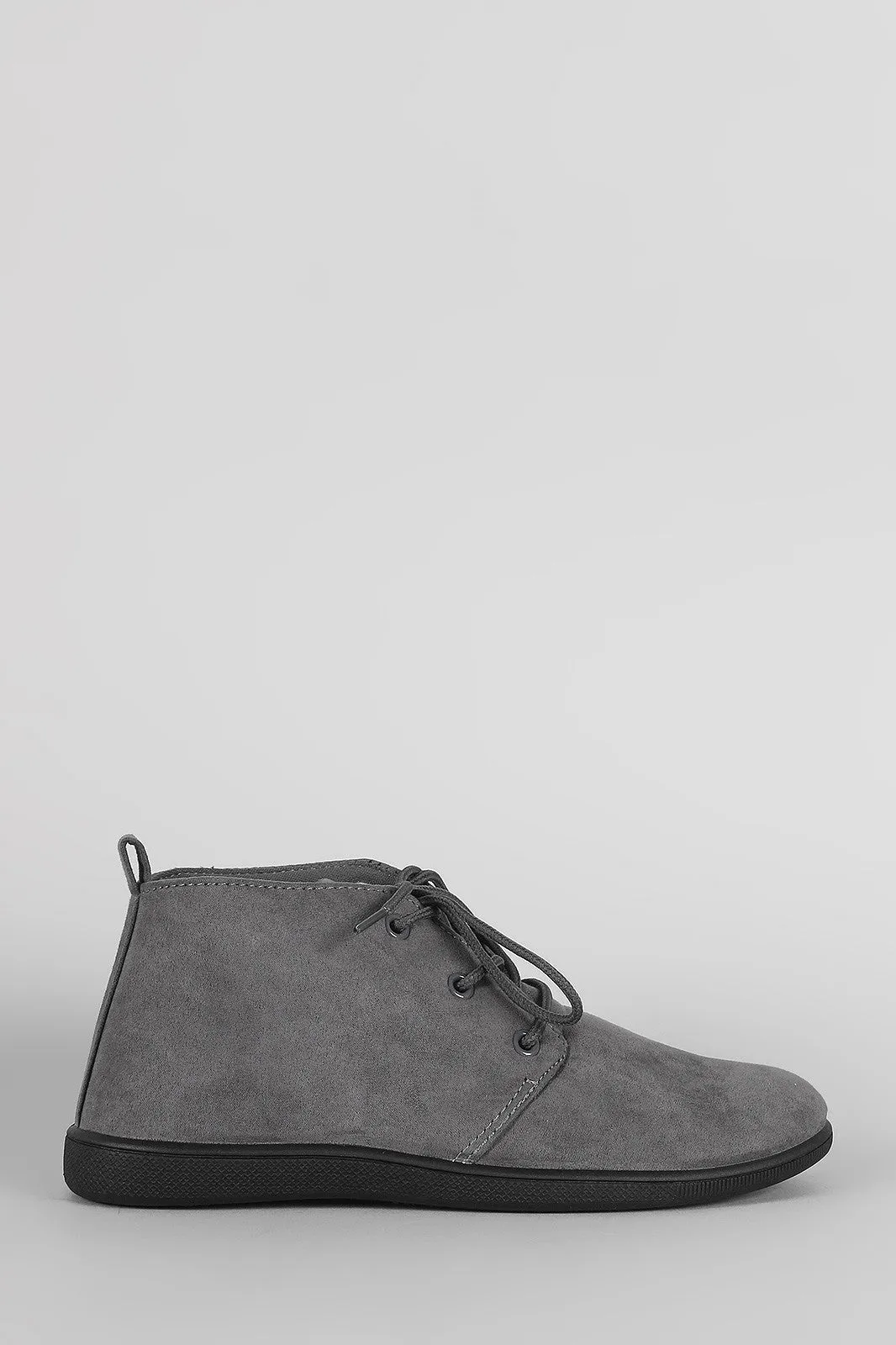 Suede Lace Up Desert Booties