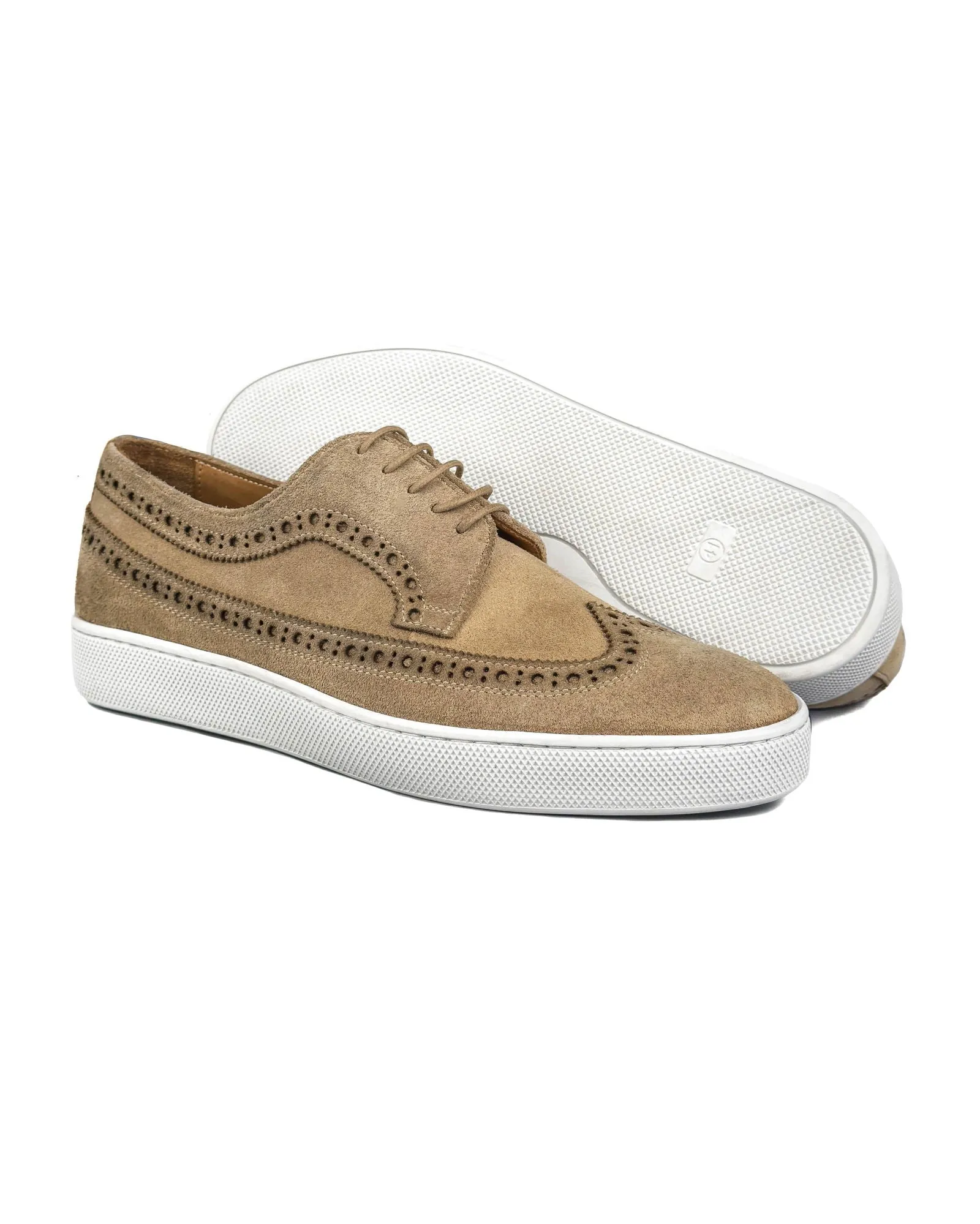 T-Tango-Y Beige Genuine Suede Leather Casual Classic Men's Shoe