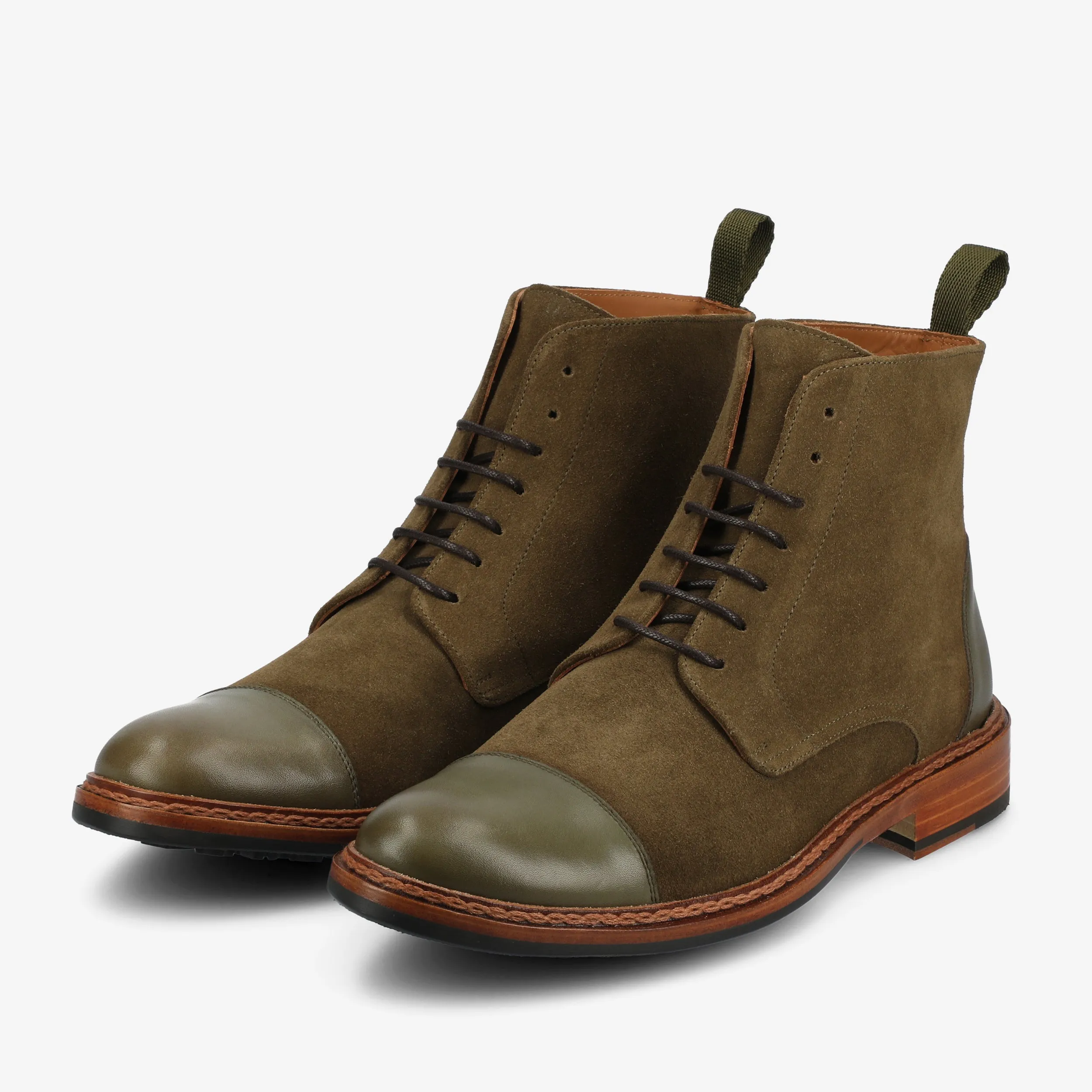 The Troy Boot in Olive (Last Chance, Final Sale)