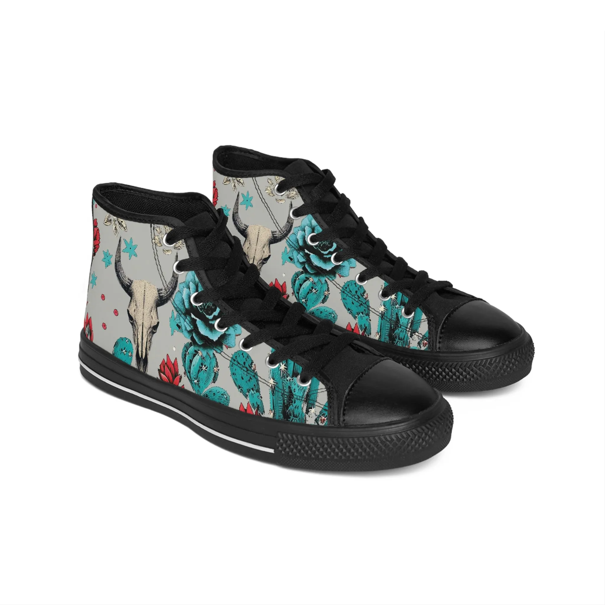 Tribal Skull Men's Classic Sneakers