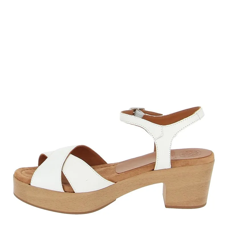 Unisa Iram White Platform Heel