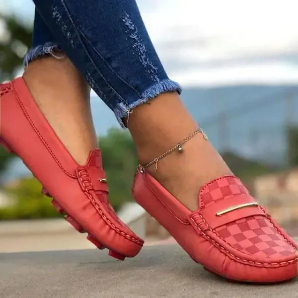 Women Casual Comfy Faux Leather Loafers